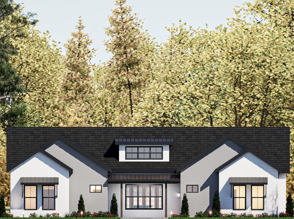 Azalea Modern Farmhouse Plan — Front Elevation
