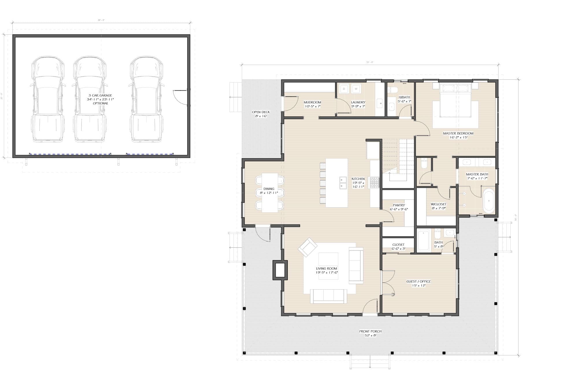 Hawthorne Modern Farmhouse Plan