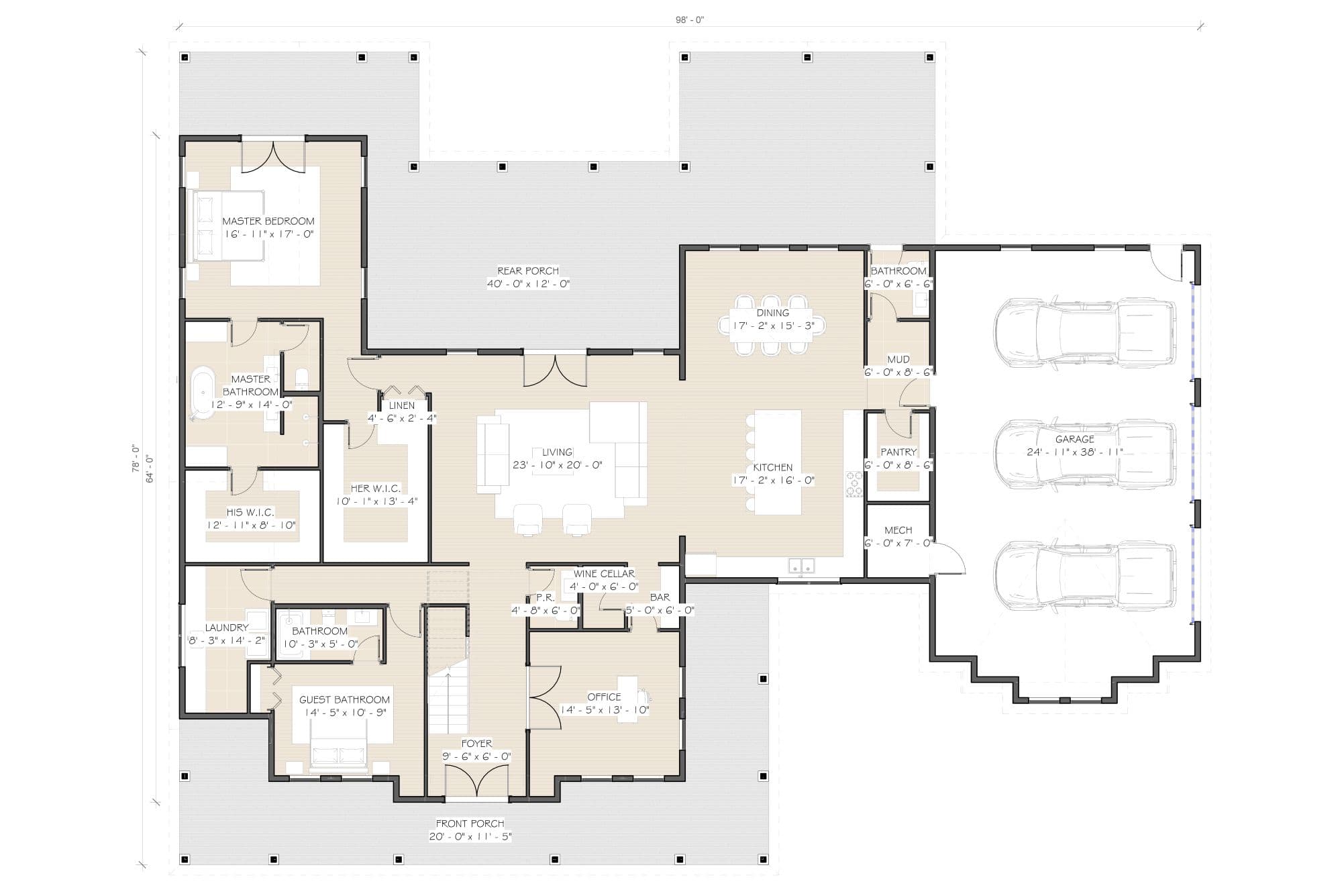 Horizon Modern Farmhouse Plan