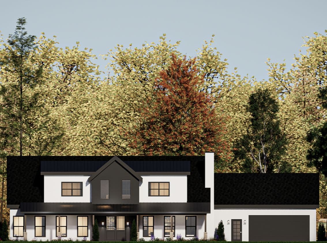 Ashton Modern Farmhouse Plan — Front Elevation